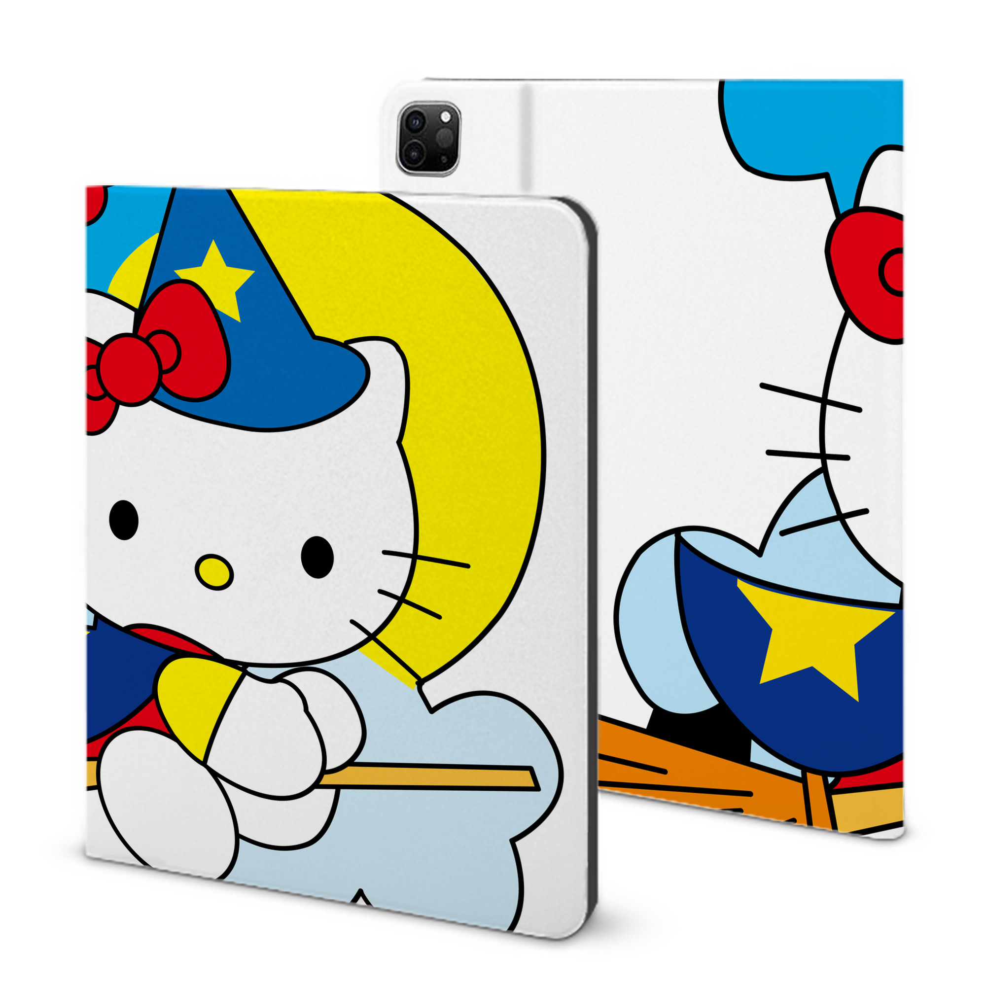 （画像用） Hello Kitty ハローキティ IPad ケース ブック型 PUレザー TPU 耐衝撃 軽量 薄型 ペン収納なし 全面保護 IPad 各モデル対応